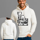 Moletom Canguru Estampado LA Los Angeles Flanelado Algodão 75% e 25% Poliéster Nexstar