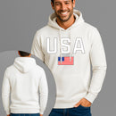 Moletom Canguru Estampado USA Bandeira Flanelado Algodão 75% e 25% Poliéster Nexstar