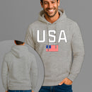 Moletom Canguru Estampado USA Bandeira Flanelado Algodão 75% e 25% Poliéster Nexstar