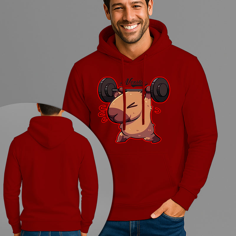 Moletom Canguru Estampado Capivara Shape Flanelado Algodão 75% e 25% Poliéster Nexstar