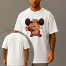 Camiseta Oversized Estampada Capivara Shape Algodão Premium Fio 30.1 Penteado Nexstar