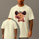 Camiseta Oversized Estampada Capivara Shape Algodão Premium Fio 30.1 Penteado Nexstar