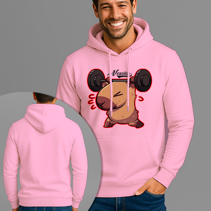 Moletom Canguru Estampado Capivara Shape Flanelado Algodão 75% e 25% Poliéster Nexstar