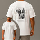 Camiseta Oversized Estampada Arcanjo Blessed Algodão Premium Fio 30.1 Penteado Nexstar