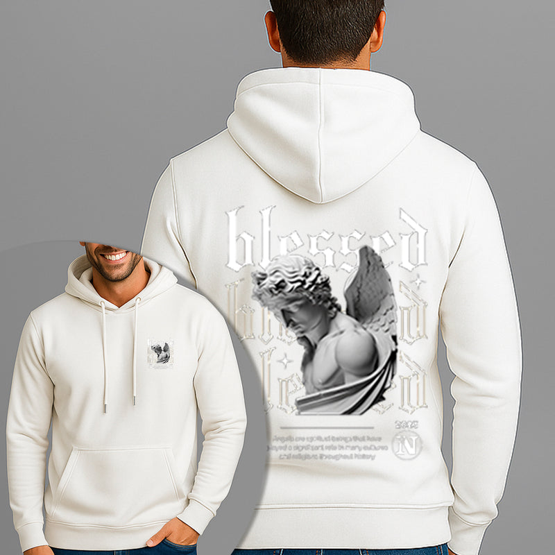 Moletom Canguru Estampado Arcanjo Blessed Flanelado Algodão 75% e 25% Poliéster Nexstar