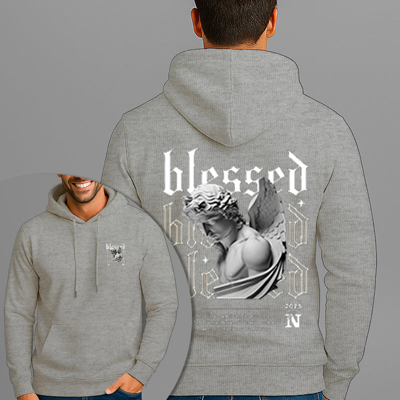 Moletom Canguru Estampado Arcanjo Blessed Flanelado Algodão 75% e 25% Poliéster Nexstar