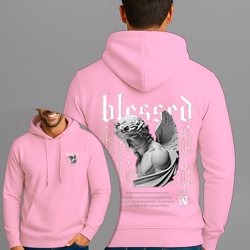 Moletom Canguru Estampado Arcanjo Blessed Flanelado Algodão 75% e 25% Poliéster Nexstar