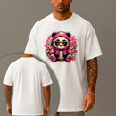Camiseta Oversized Estampada Panda Bolado Algodão Premium Fio 30.1 Penteado Nexstar