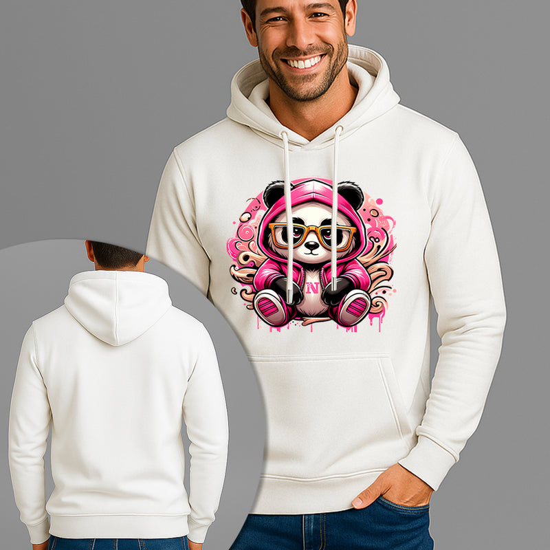 Moletom Canguru Estampado Panda Bolado Flanelado Algodão 75% e 25% Poliéster Nexstar