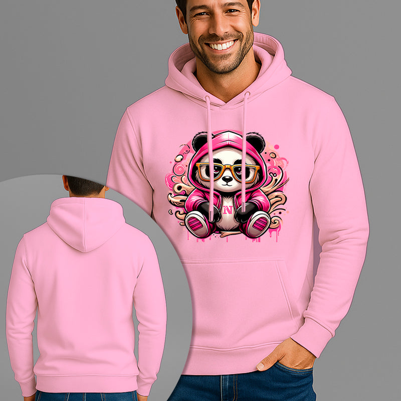 Moletom Canguru Estampado Panda Bolado Flanelado Algodão 75% e 25% Poliéster Nexstar