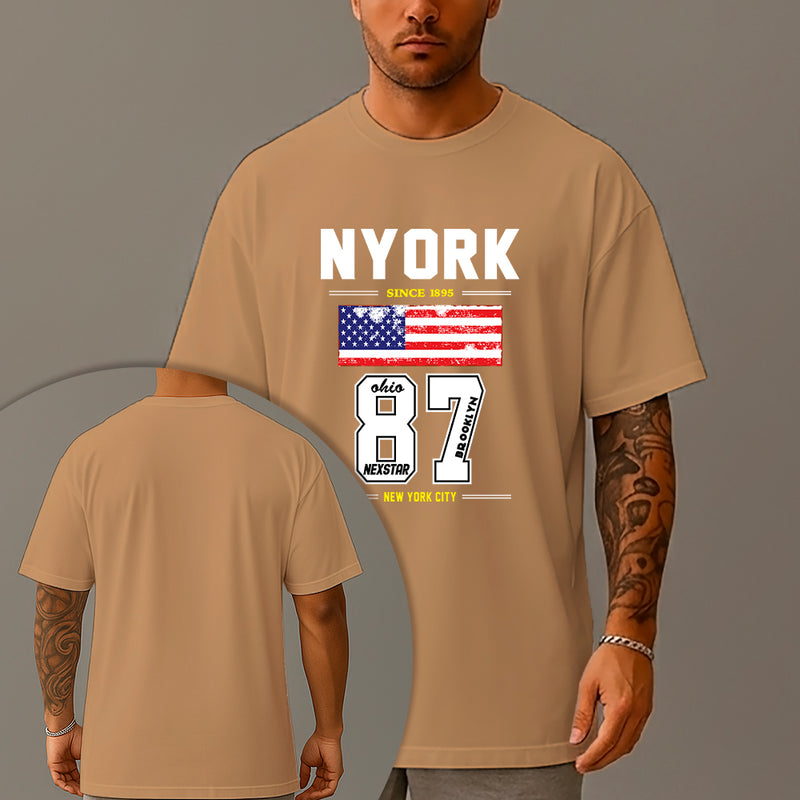 Camiseta Oversized Estampada Nyork Ohio 87 Algodão Premium Fio 30.1 Penteado Nexstar