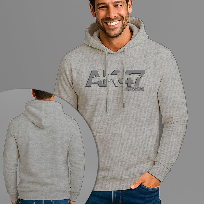 Moletom Canguru Estampado AK47 Gun Flanelado Algodão 75% e 25% Poliéster Nexstar