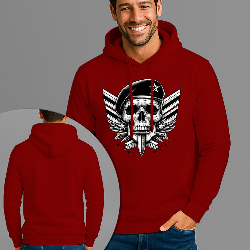 Moletom Canguru Estampado Capitão Caveira Flanelado Algodão 75% e 25% Poliéster Nexstar