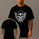 Camiseta Oversized Estampada Capitão Caveira Algodão Premium Fio 30.1 Penteado Nexstar