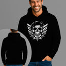 Moletom Canguru Estampado Capitão Caveira Flanelado Algodão 75% e 25% Poliéster Nexstar