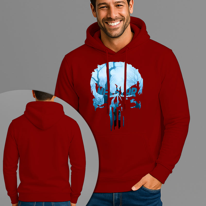 Moletom Canguru Estampado Cemetery Skull Flanelado Algodão 75% e 25% Poliéster Nexstar