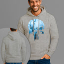 Moletom Canguru Estampado Cemetery Skull Flanelado Algodão 75% e 25% Poliéster Nexstar