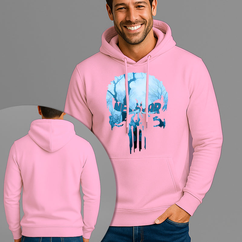 Moletom Canguru Estampado Cemetery Skull Flanelado Algodão 75% e 25% Poliéster Nexstar