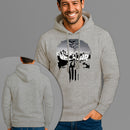 Moletom Canguru Estampado Bat Skull Flanelado Algodão 75% e 25% Poliéster Nexstar