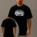 Camiseta Oversized Estampada Bat Skull Algodão Premium Fio 30.1 Penteado Nexstar