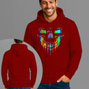 Moletom Canguru Estampado Palhaço Holográfico Flanelado Algodão 75% e 25% Poliéster Nexstar