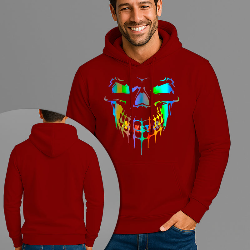 Moletom Canguru Estampado Palhaço Holográfico Flanelado Algodão 75% e 25% Poliéster Nexstar