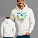 Moletom Canguru Estampado Palhaço Holográfico Flanelado Algodão 75% e 25% Poliéster Nexstar