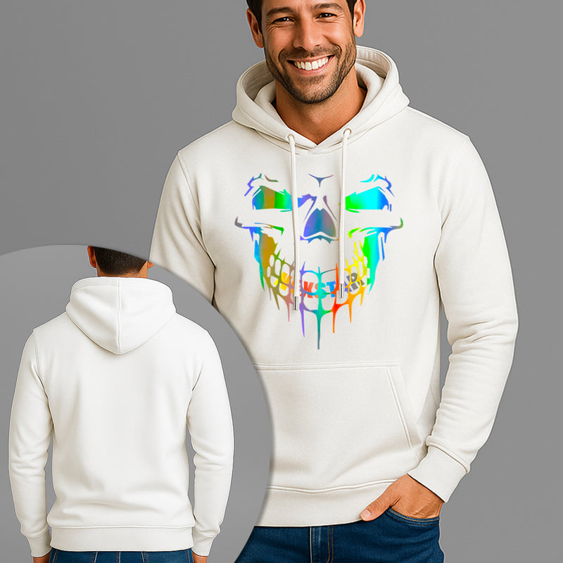 Moletom Canguru Estampado Palhaço Holográfico Flanelado Algodão 75% e 25% Poliéster Nexstar