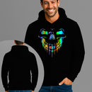 Moletom Canguru Estampado Palhaço Holográfico Flanelado Algodão 75% e 25% Poliéster Nexstar