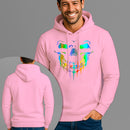 Moletom Canguru Estampado Palhaço Holográfico Flanelado Algodão 75% e 25% Poliéster Nexstar