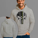 Moletom Canguru Estampado Caveira Militar Flanelado Algodão 75% e 25% Poliéster Nexstar