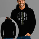 Moletom Canguru Estampado Caveira Militar Flanelado Algodão 75% e 25% Poliéster Nexstar