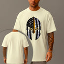Camiseta Oversized Estampada Spartan Cap Algodão Premium Fio 30.1 Penteado Nexstar