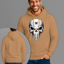 Moletom Canguru Estampado Caveira Blindada Flanelado Algodão 75% e 25% Poliéster Nexstar