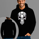 Moletom Canguru Estampado Caveira Blindada Flanelado Algodão 75% e 25% Poliéster Nexstar