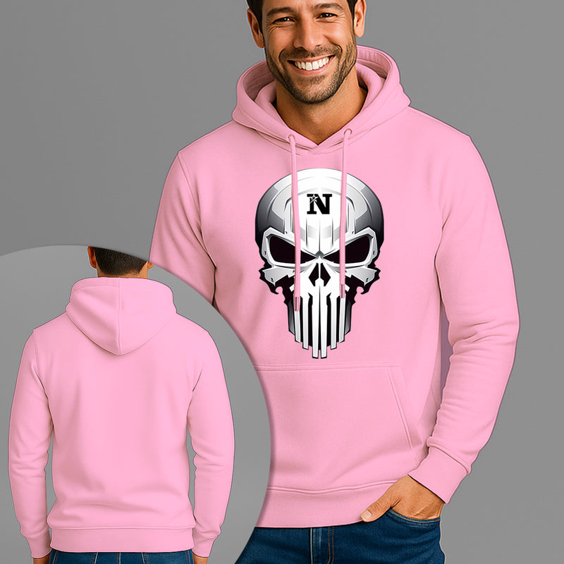 Moletom Canguru Estampado Caveira Blindada Flanelado Algodão 75% e 25% Poliéster Nexstar