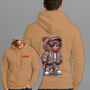 Moletom Canguru Estampado Urso Estiloso Flanelado Algodão 75% e 25% Poliéster Nexstar