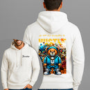 Moletom Canguru Estampado Urso Hustle Flanelado Algodão 75% e 25% Poliéster Nexstar