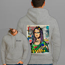 Moletom Canguru Estampado Monalisa Mona Nex Flanelado Algodão 75% e 25% Poliéster Nexstar