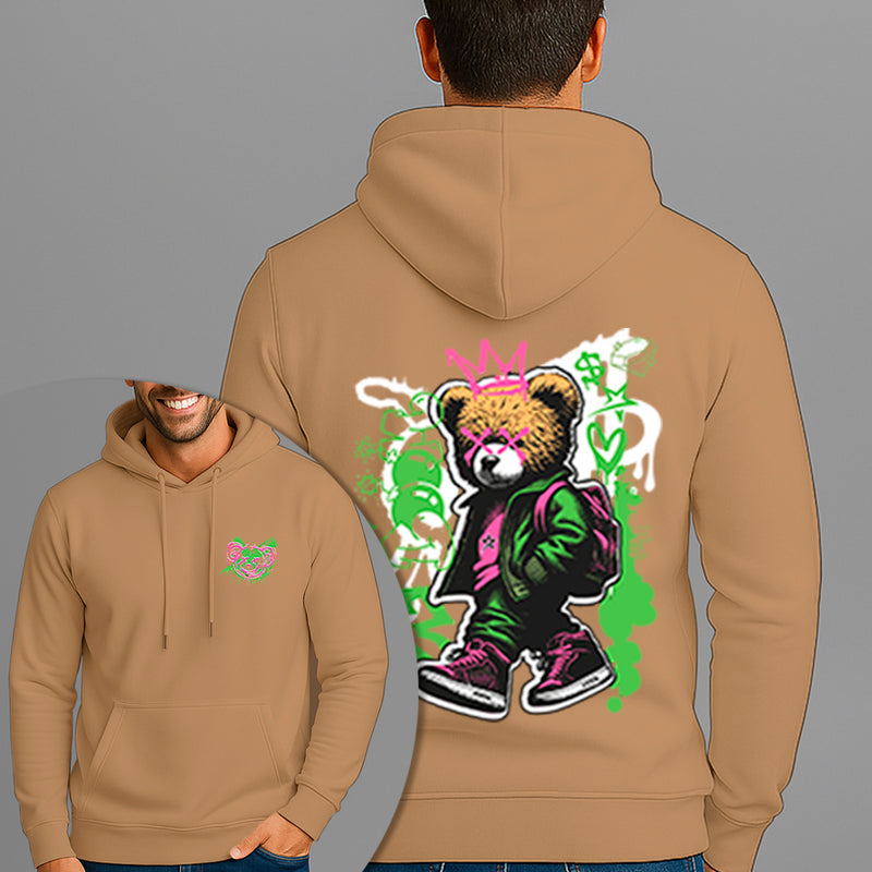 Moletom Canguru Estampado Urso Bag Flanelado Algodão 75% e 25% Poliéster Nexstar