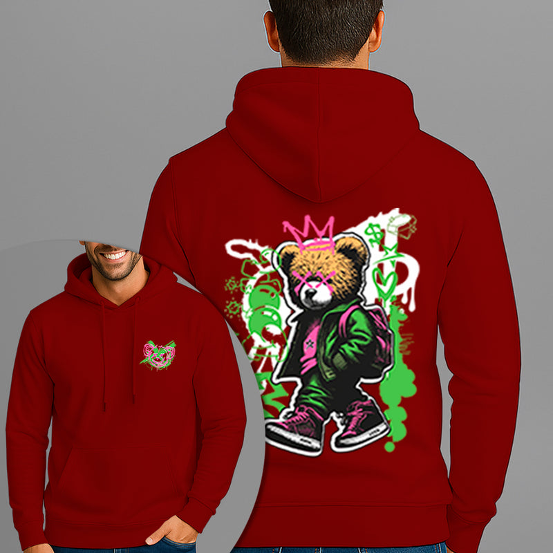 Moletom Canguru Estampado Urso Bag Flanelado Algodão 75% e 25% Poliéster Nexstar