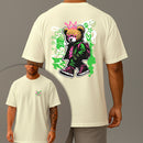 Camiseta Oversized Estampada Urso Bag Algodão Premium Fio 30.1 Penteado Nexstar