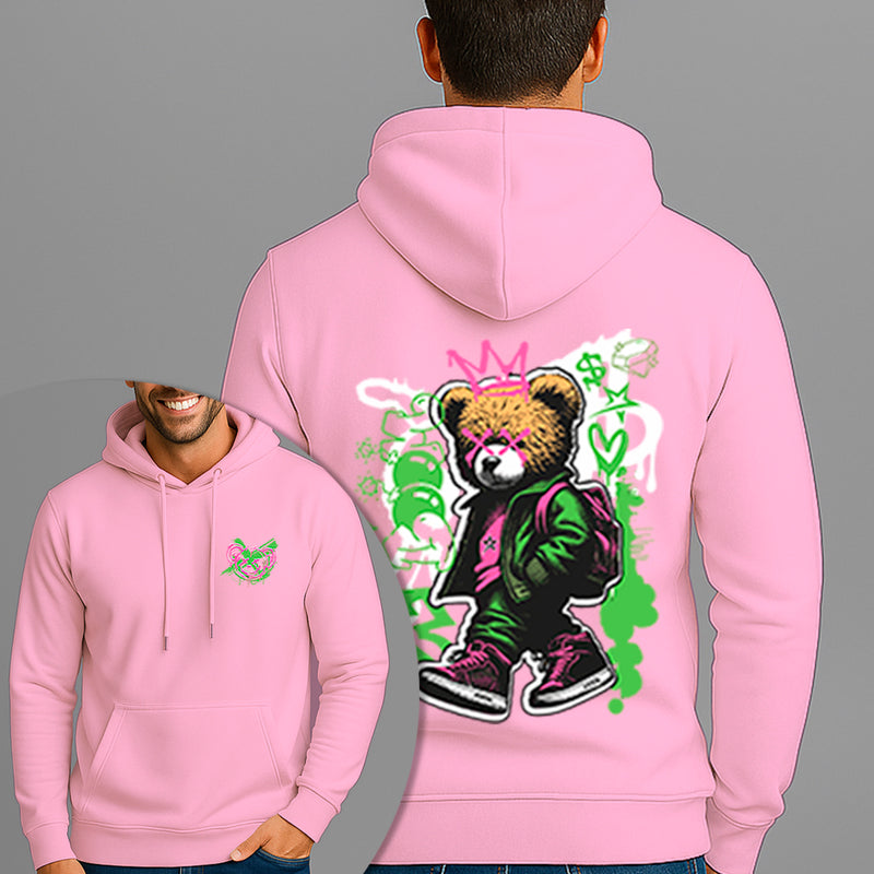 Moletom Canguru Estampado Urso Bag Flanelado Algodão 75% e 25% Poliéster Nexstar