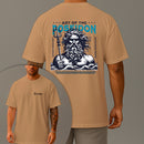 Camiseta Oversized Estampada Poseidon Algodão Premium Fio 30.1 Penteado Nexstar