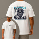 Camiseta Oversized Estampada Poseidon Algodão Premium Fio 30.1 Penteado Nexstar