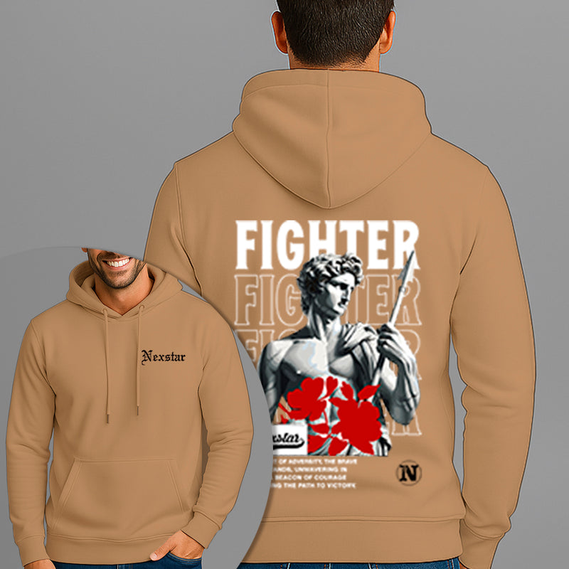 Moletom Canguru Estampado Fighter Flanelado Algodão 75% e 25% Poliéster Nexstar