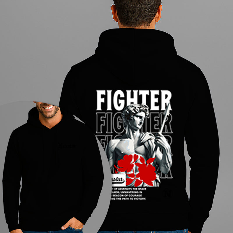 Moletom Canguru Estampado Fighter Flanelado Algodão 75% e 25% Poliéster Nexstar
