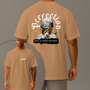 Camiseta Oversized Estampada Anjo Perfection Bolado Algodão Premium Fio 30.1 Penteado Nexstar