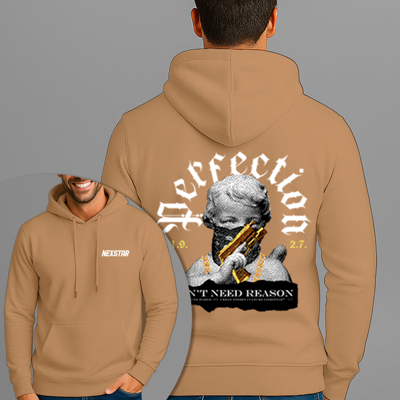 Moletom Canguru Estampado Anjo Perfection Bolado Flanelado Algodão 75% e 25% Poliéster Nexstar