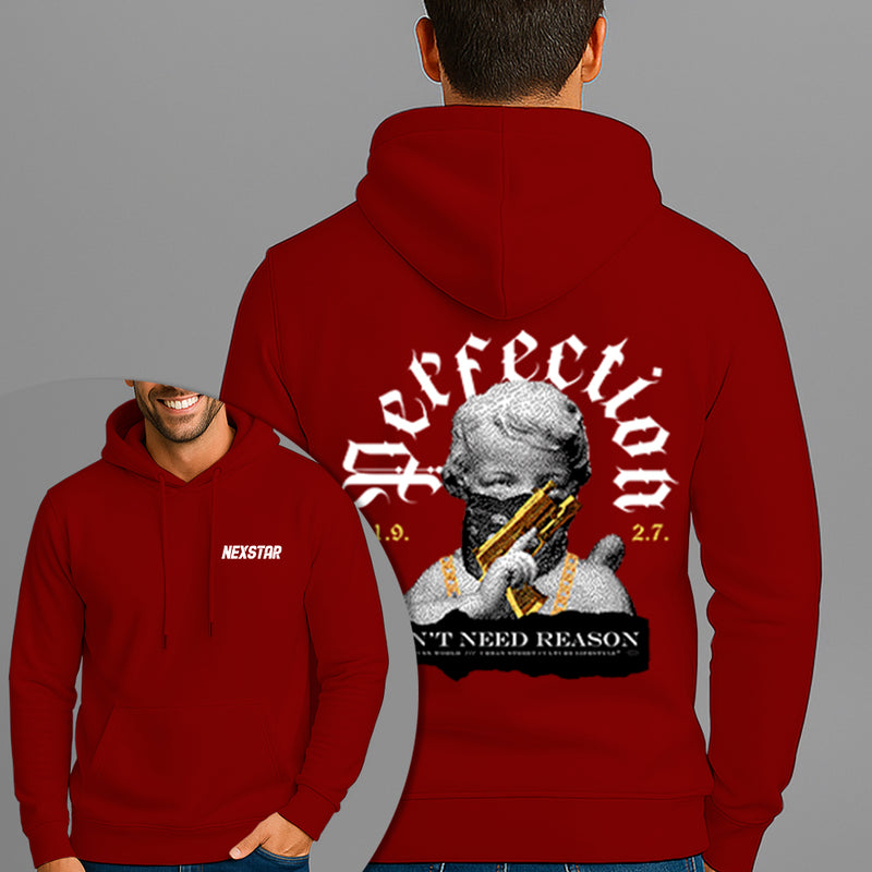 Moletom Canguru Estampado Anjo Perfection Bolado Flanelado Algodão 75% e 25% Poliéster Nexstar